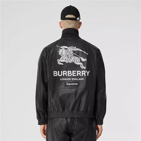 supreme and burberry drop|burberry supreme track jacket.